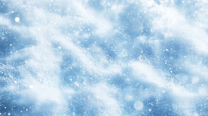 Fototapeta premium Beautiful winter texture with fresh snow background, capturing the pristine white snowflakes and frosty patterns in a serene winter wonderland