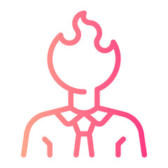 burnout gradient icon