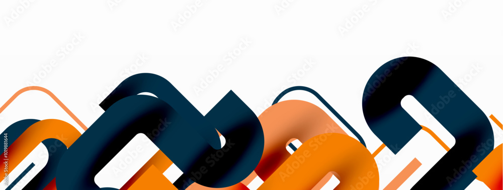 Poster wave lines minimal abstract background