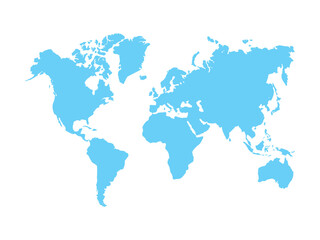 map of the world blue vector design illustration
