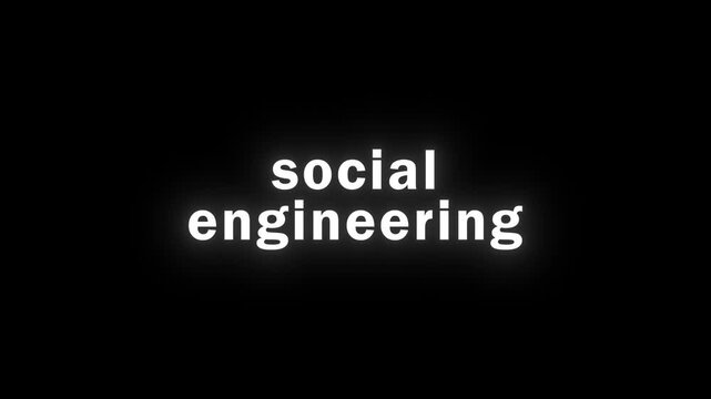 social engineering animation with glitch effect in RGB. Ideal for cybersecurity themes, digital ads, and game design. Seamless looped design. Perfect for video games.