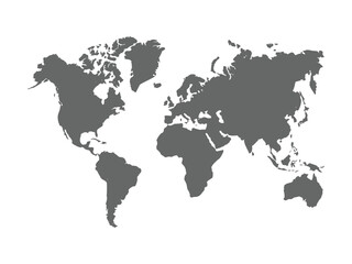 map of the world black vector design illustration