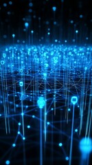 Obraz premium The Web of Speed, 5G and Digital Connectivity