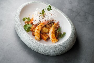 Plate of Fried Shrimp
