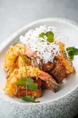 Plate of Fried Shrimp
