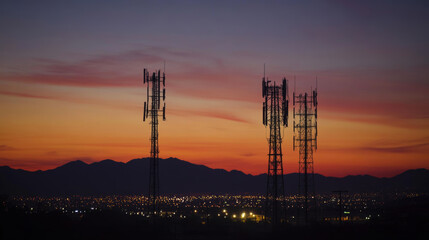 5G towers are like giant antennas that send out wireless internet signals. These towers create a network for fast mobile internet, allowing you to connect to the internet on your phone.
