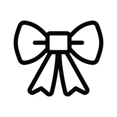 A decorative bow often used for gifts or fashion
