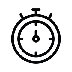 Stopwatch vector symbolizing time, countdown, or tracking activities