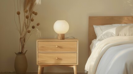 Fototapeta premium Minimalist Bedroom with Natural Light