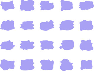 purple cute shape