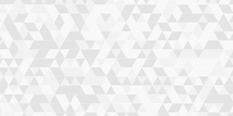 Vector geometric seamless gray and white cube square low polygon background. abstract surface creative diamond pattern corporate white Polygon Mosaic triangle texture background.
