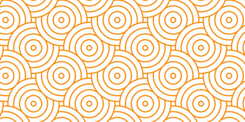 	
Abstract Overlapping Pattern. Seamless geometric ocean spiral pattern and abstract circle wave lines. brown seamless tile stripe geomatics create retro square line backdrop pattern background.