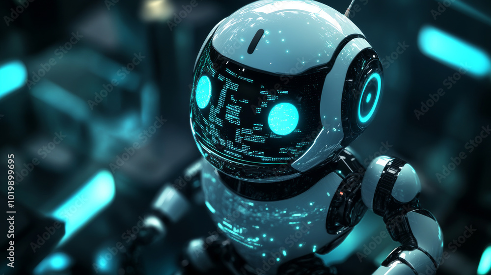 Poster imagine a robot that trades stocks automatically, using artificial intelligence. it's like having a 