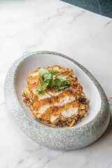 Crispy Breadcrumb-Coated Sliced Chicken