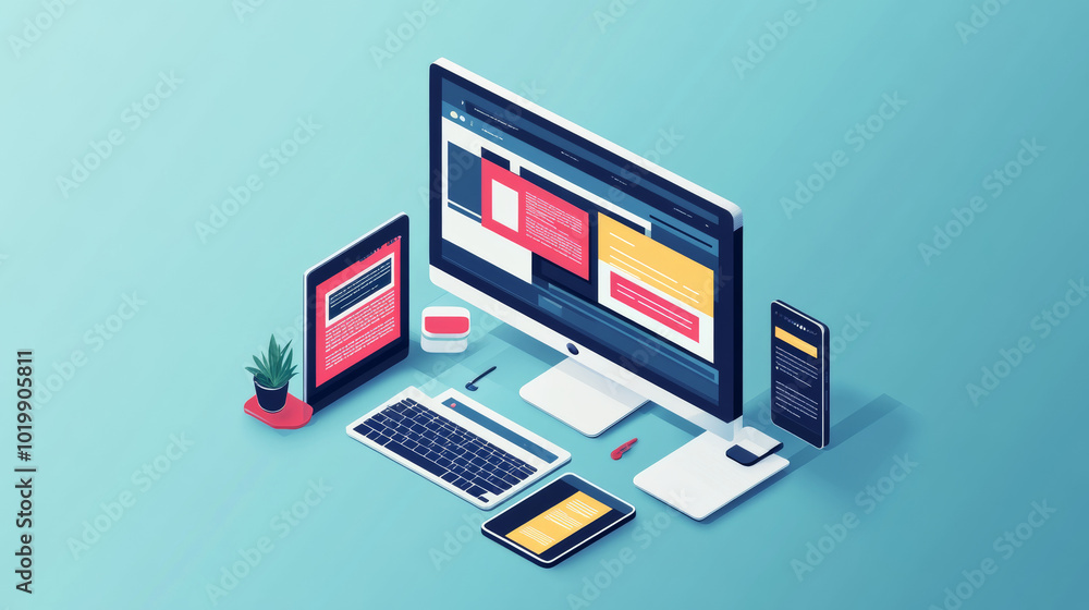 Poster building websites that work on computers, tablets, and phones. the design adjusts to fit different s