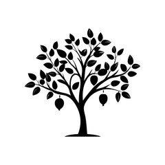 honeyberry-tree-silhouette