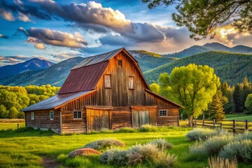 Fototapeta premium Rustic redneck backgrounds featuring wood, metal, and nature elements for country-themed designs