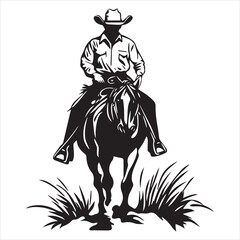 cowboy girl svg, cricut file, Cowboy reaching, cowboy and horse Vector