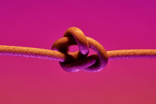 Single Knokt - Stress Tied in a Knot on Pink
