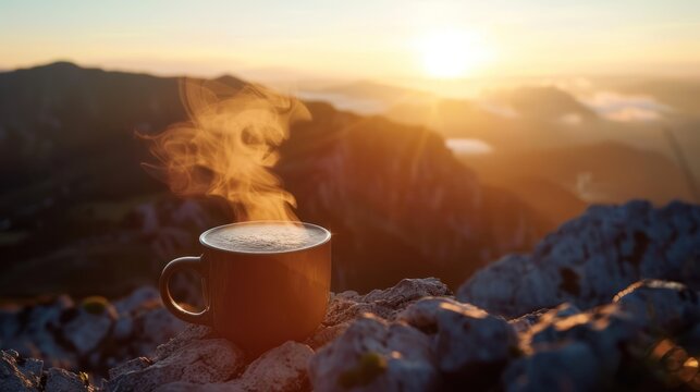 Sunrise Coffee on the Mountain