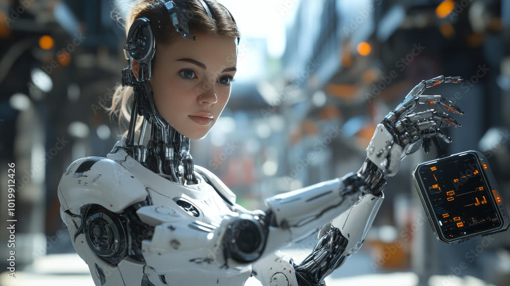 Poster industry 4.0 uses artificial intelligence to automate product making in smart factories. ai helps ma