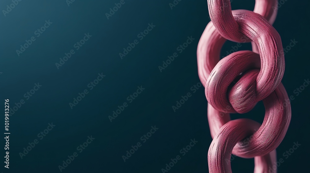 Poster closeup of an encrypted data stream wrapping around a 3d lock symbol, dark blue backdrop, data encry