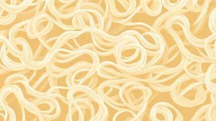 A seamless pattern of swirling ramen noodles that evokes a sense of texture and depth, perfect for food-themed designs.
