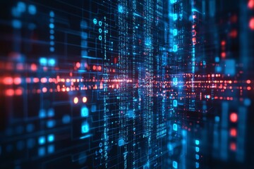 Digital Technology background of data and network