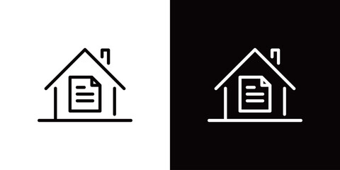 借金のシンプルなラインアイコン