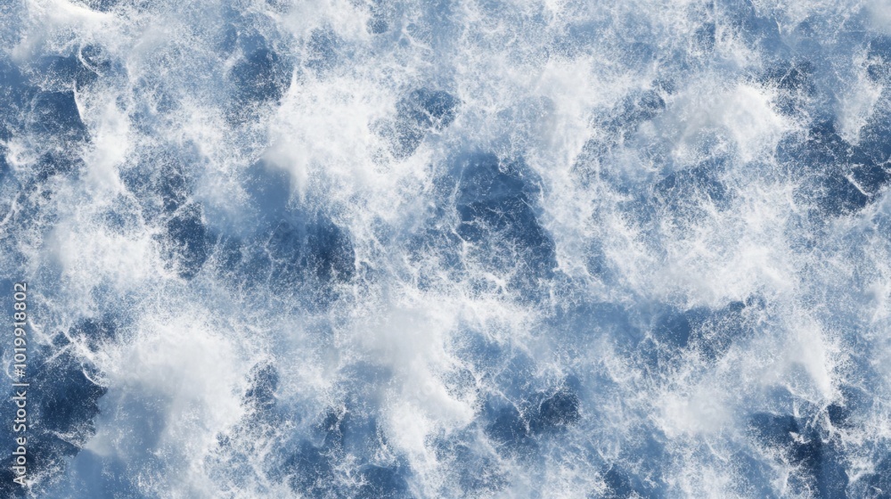 Poster detailed close-up of pristine snow texture showcasing intricate patterns and sparkling ice crystals 