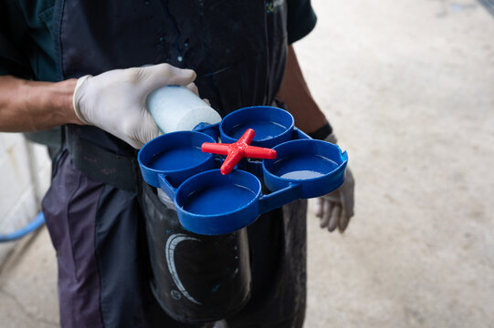 Rapid mastitis test in a diary cow
