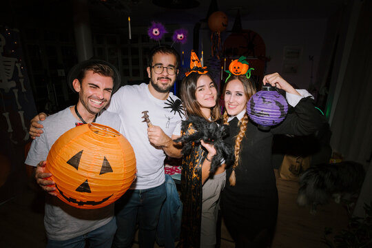 Group photo in Halloween