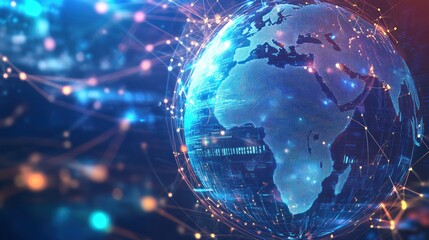 Obraz premium Global Network Connection