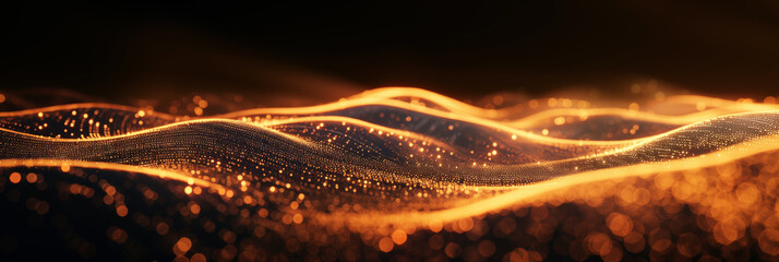 futuristic abstract technology backgrounds designed for long digital tech banners with space for text