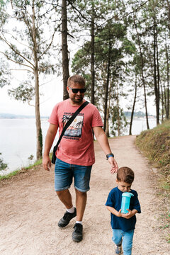 Father and Son Nature Walk