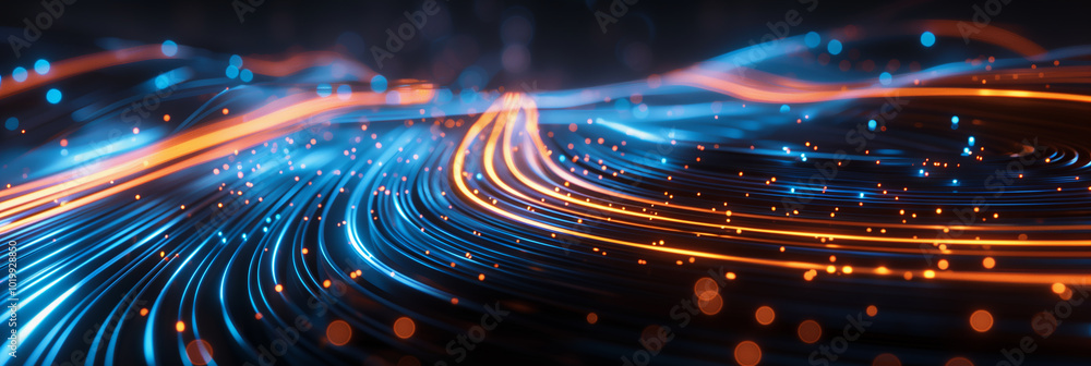 Poster futuristic abstract technology backgrounds designed for long digital tech banners with space for tex