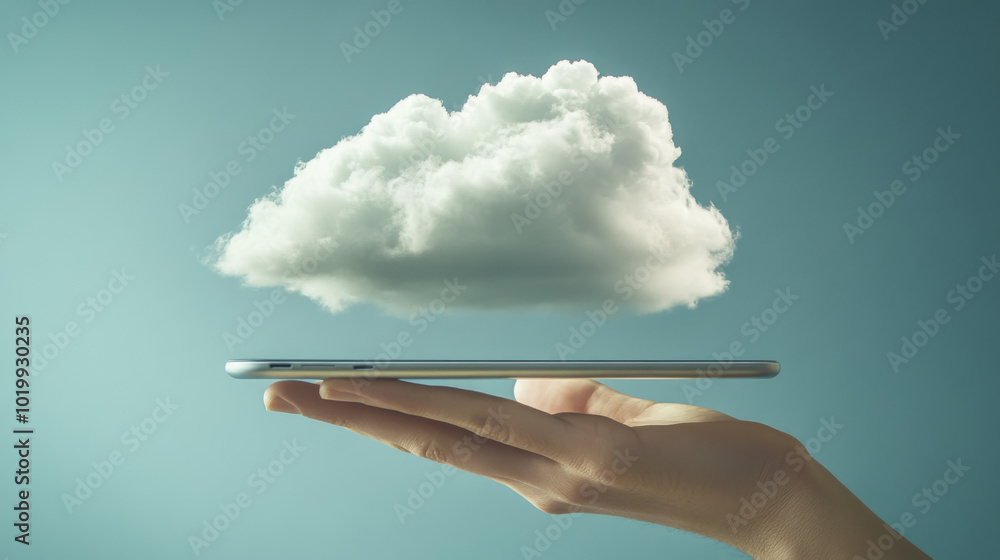Poster cloud computing lets you store data online and access it securely from your phone or any device. it'