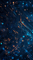 Obraz premium A circuit board background for a technology concept.