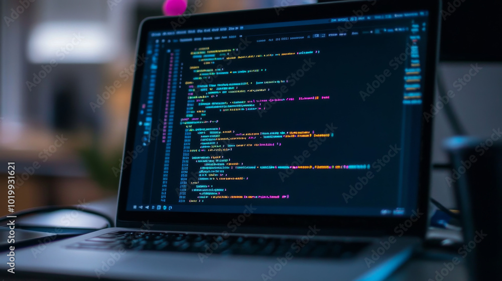 Poster designing software involves creating programs on a laptop, writing code, and making user-friendly in