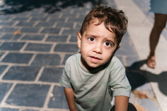 Curious Child Outdoors