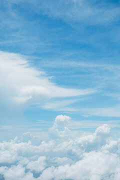 Clouds in blue sky