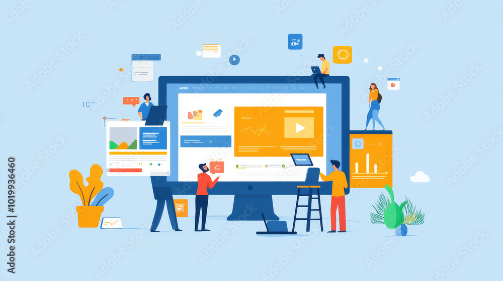 Poster designing websites that work well on different devices like laptops, tablets, and phones. this means