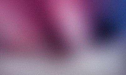 Pink purple to blue gray gentle colors gradient grainy backdrop design. Vibrant color flow noisy bright, shine, glowing, soft, smooth multicolored gradient for banner or poster.