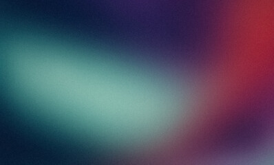 Blue to magenta red gentle colors gradient grainy backdrop design. Vibrant color flow noisy bright, shine, glowing, soft, smooth multicolored gradient for banner or poster.