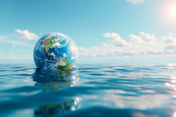 Beautiful greeting card with holiday composition for world environment day