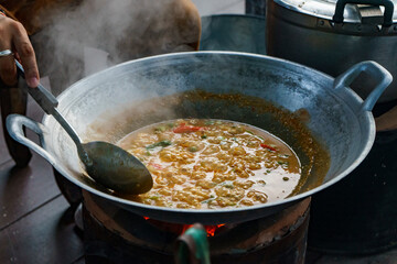 Thai food cooking