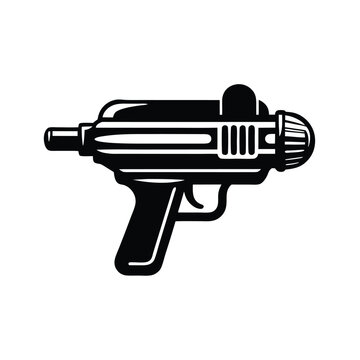 recommend clip art: Plastic water gun vector silhouette