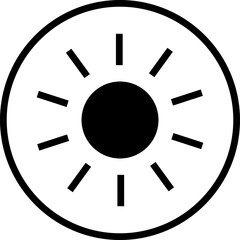 On toggle switch flat button. day brightness switch toggle, light mode switch button, sun icon vector isolated on transparent background. Active in the settings of smart mobile device illustration.