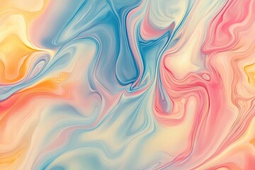 Fototapeta premium Abstract Swirling Pattern in Pastel Colors
