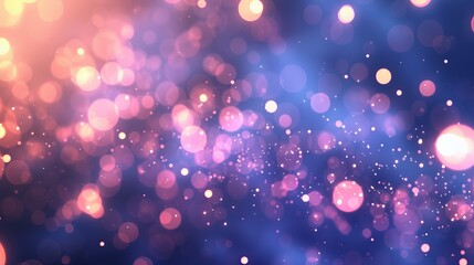 Beautiful bright fireworks display illuminating the night sky with vibrant colors and bokeh effect